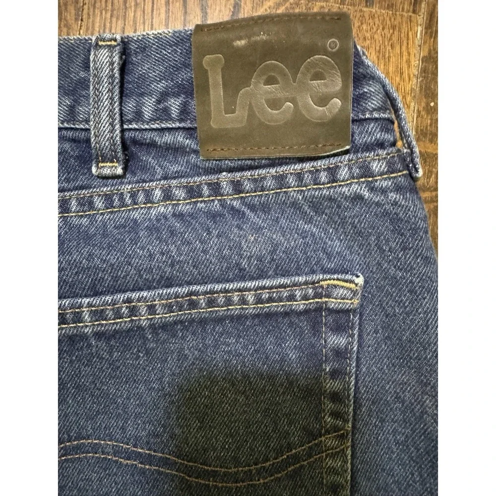 Lee Regular Fit Straight Leg Jeans Mens 38x24.5 Blue Excellent‎ Mid Rise Cotton